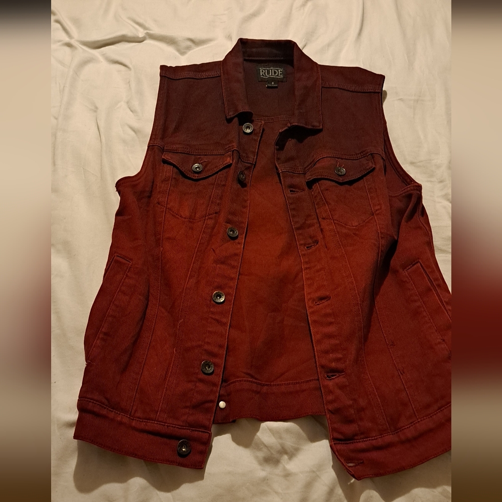 Hot Topic Rude XXX Vest Size S